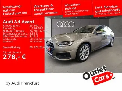 Używany Audi A4 163 KM (119 kW) 2023 Beżowy Kombi
