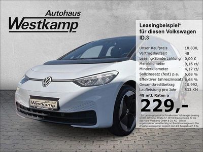 Gebraucht VW ID.3 Pro 110 kW (150 PS) 2022 Gletscherweiß metallic Kleinwagen