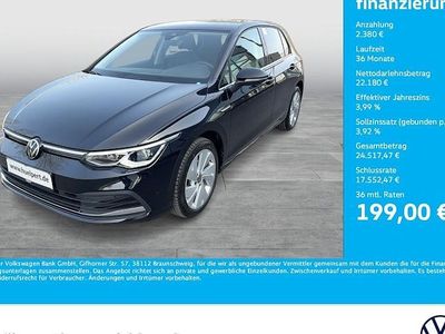 Gebraucht VW Golf VIII Style 131 PS (96 kW) 2024 Schwarz Limousine