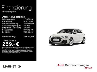 Gebraucht Audi A1 Sportback S-Line 110 PS (80 kW) 2023 Cortinaweiß Kleinwagen