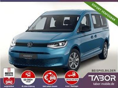 Neu VW Caddy Maxi 122 PS (89 kW) 2025 Blau (costa azul metallic) Van / Kleinbus