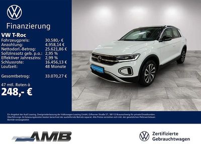 Gebraucht VW T-Roc Style 150 PS (110 kW) 2025 Pure white/schwarz SUV