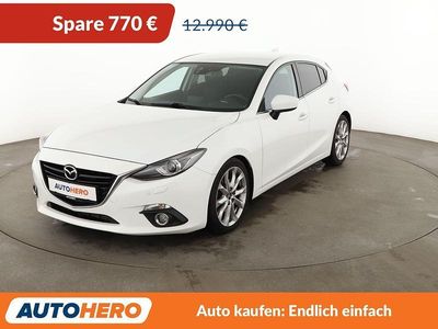 Gebraucht Mazda 3 Sports-Line 150 PS (110 kW) 2016 Weiß Limousine