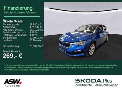 Gebraucht Skoda Scala Style 150 PS (110 kW) 2023 Raceblau metallic Kleinwagen