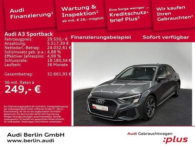 Daytonagrau perleffekt Gebraucht 2022 Audi A3 Sportback e-tron S-Line Kleinwagen | 29.550 € (Fairer Preis)