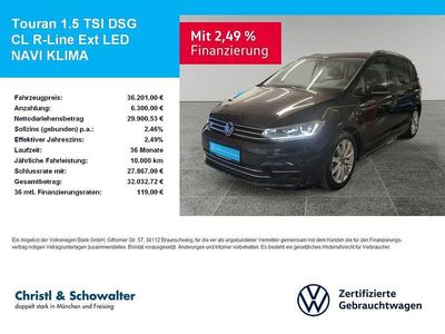 Usata VW Touran R-line 150 CV (110 kW) 2025 Nero Monovolume