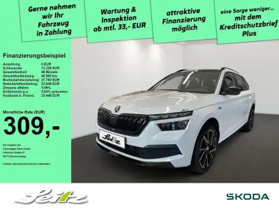Gebraucht Skoda Kamiq Monte Carlo 150 PS (110 kW) 2022 Moonweiß perleffekt SUV
