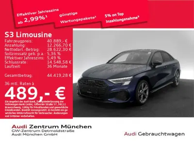 Gebraucht Audi S3 Design 310 PS (228 kW) 2024 Navarrablau metallic Limousine