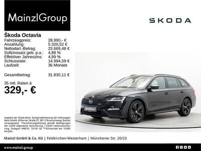 Schwarz Gebraucht 2022 Skoda Octavia RS Kombi | 28.990 € (Guter Preis)