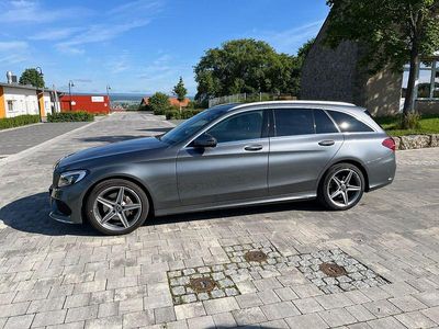 Gebraucht Mercedes C220 AMG line 170 PS (125 kW) 2018 Grau Kombi