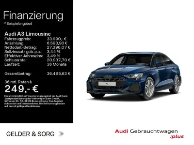 Używany Audi A3 Business 150 KM (110 kW) 2025 Niebieski Sedan/Limuzyna