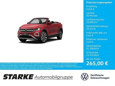 Gebraucht VW T-Roc Cabriolet Style 150 PS (110 kW) 2025 Rot (kings red metallic) Cabrio