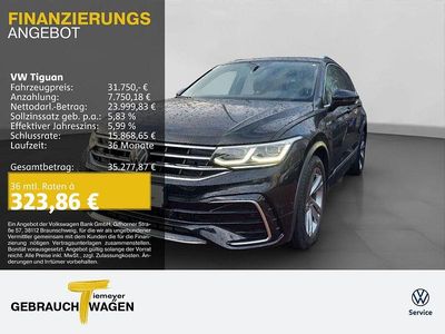 Deep black perleffekt Gebraucht 2022 VW Tiguan R-line SUV | 31.750 € (Fairer Preis)