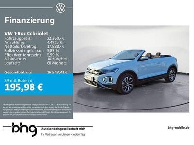 Second-hand VW T-Roc Style 110 CP (80 kW) 2022 Negru SUV