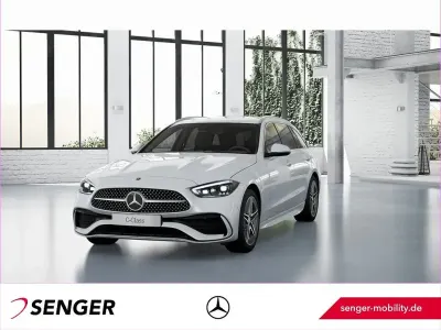 Brugt Mercedes C220 AMG line 197 HK (144 kW) 2025 Hvid Stationcar