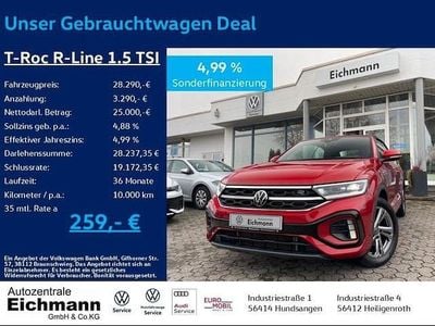 Gebraucht VW T-Roc R-line 150 PS (110 kW) 2023 SUV