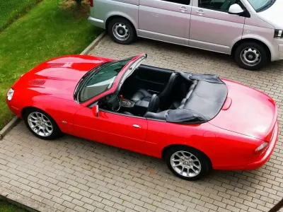 Brugt Jaguar XKR S 363 HK (266 kW) 2000 Rød Cabriolet