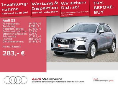 Gebraucht Audi Q3 Advanced 150 PS (110 kW) 2021 Florettsilber metallic SUV