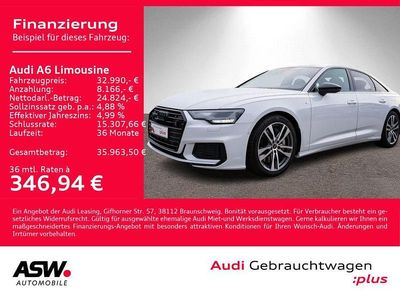 Gebraucht Audi A6 S-Line 299 PS (219 kW) 2022 Gletscherweiß metallic Limousine