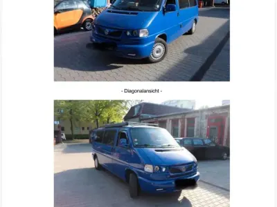 Gebraucht VW Caravelle 75 PS (55 kW) 2003 Blau Van / Kleinbus