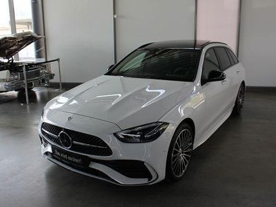 Gebraucht Mercedes C220 AMG Line Premium Plus 200 PS (147 kW) 2025 Weiß , manufaktur opalithweiß bright Limousine
