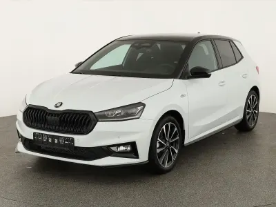 Neu Skoda Fabia Monte Carlo 2026 Moon weiß perleffekt / dach schwarz Kleinwagen