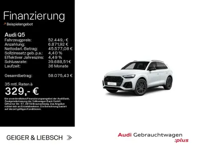 Gebraucht Audi Q5 Business 367 PS (269 kW) 2025 Gletscherweiß metallic SUV