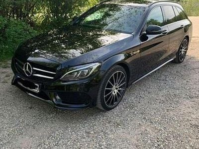 Usata Mercedes C200 AMG line 184 CV (135 kW) 2015 Nero Station wagon