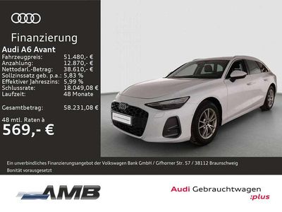 Gebraucht Audi A6 Ambiente 204 PS (150 kW) 2025 Gletscherweiß metallic Kombi