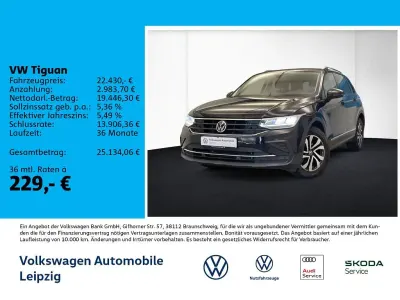 Gebraucht VW Tiguan Active 150 PS (110 kW) 2021 Schwarz SUV