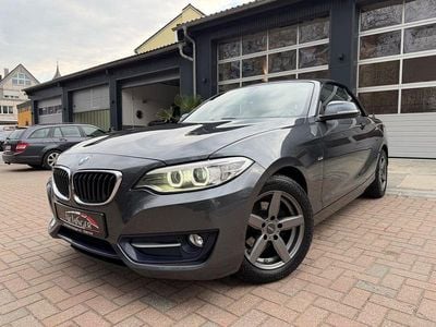 Second-hand BMW 218 Sport Line 136 CP (100 kW) 2016 Gri Cabrio