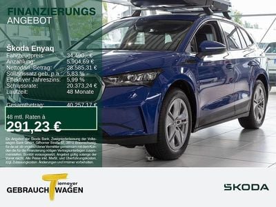 Blau Gebraucht 2024 Skoda Enyaq iV Loft SUV | 34.490 € (Guter Preis)
