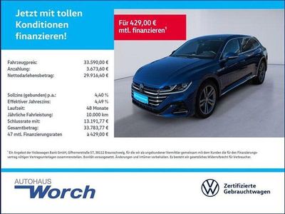 Second-hand VW Arteon R-line 245 CP (180 kW) 2023 Albastru Berlinǎ