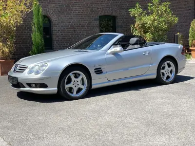 Gebraucht Mercedes SL55 AMG AMG 500 PS (367 kW) 2003 Brillantsilbermetallic Cabrio