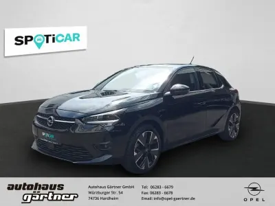 Gebraucht Opel Corsa-e Ultimate 100 kW (136 PS) 2022 Diamant schwarz/karbon schwarz Kleinwagen
