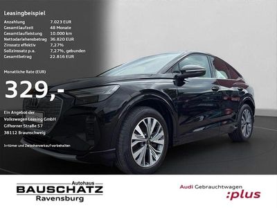 Schwarz Gebraucht 2022 Audi Q4 Sportback e-tron Advanced SUV | 34.210 € (Fairer Preis)