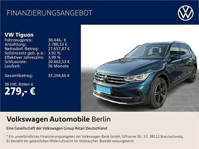 Usata VW Tiguan Elegance 200 CV (147 kW) 2022 Blu SUV
