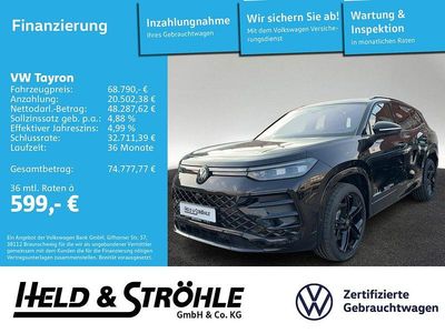 Usata VW Tayron R-line 265 CV (194 kW) 2026 Nero SUV
