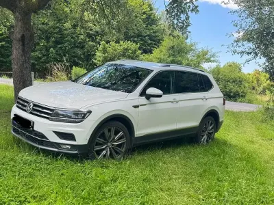 Gebraucht VW Tiguan Allspace Highline 190 PS (139 kW) 2018 Weiß SUV
