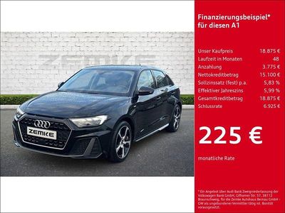 Gebraucht Audi A1 Sportback S-Line 110 PS (80 kW) 2021 Schwarz Kleinwagen