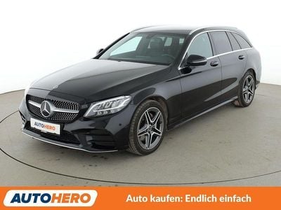 Gebraucht Mercedes C180 AMG line 156 PS (114 kW) 2018 Schwarz Kombi