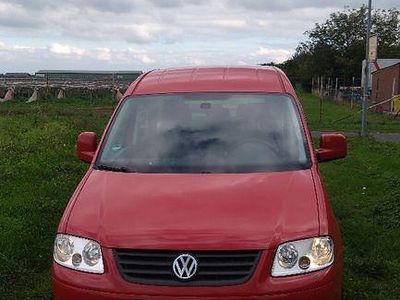 Gebraucht VW Caddy Maxi 102 PS (75 kW) 2009 Rot Van / Kleinbus