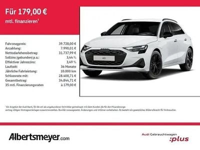 Usata Audi A3 Advanced 110 CV (80 kW) 2025 Bianco Berlina