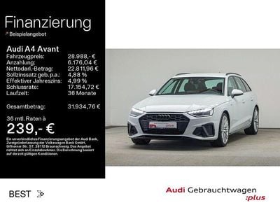Gebraucht Audi A4 Competition 204 PS (150 kW) 2022 Gletscherweiß metallic Kombi