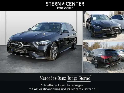 Gebraucht Mercedes C200 AMG 163 PS (119 kW) 2024 Metalliclack obsidianschwarz Kombi