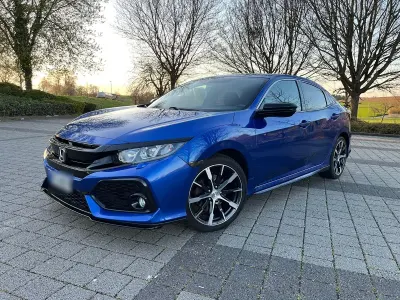 Brugt Honda Civic Sport 120 HK (88 kW) 2018 Blå Sedan