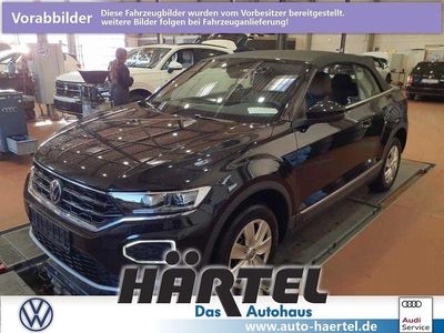 Gebraucht VW T-Roc Cabriolet Style 150 PS (110 kW) 2021 Deep black perleffekt, pearl effect Cabrio