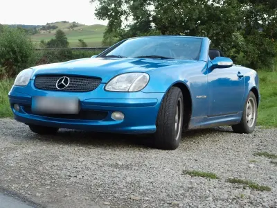 Brugt Mercedes 200 160 HK (117 kW) 2001 Blå Cabriolet