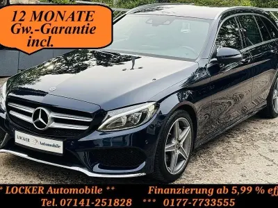 Gebraucht Mercedes C180 AMG 156 PS (114 kW) 2017 Blau Limousine