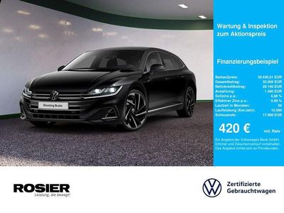 Gebraucht VW Arteon R-line 200 PS (147 kW) 2021 Schwarz / deep black Kombi